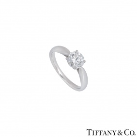 Tiffany & Co. Platinum Diamond Harmony Ring 0.91ct G/VS2